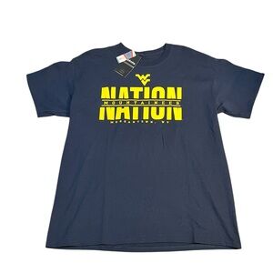 West Virginia Mountaineers Nation Navy T-Shirt Men’s Large NWT